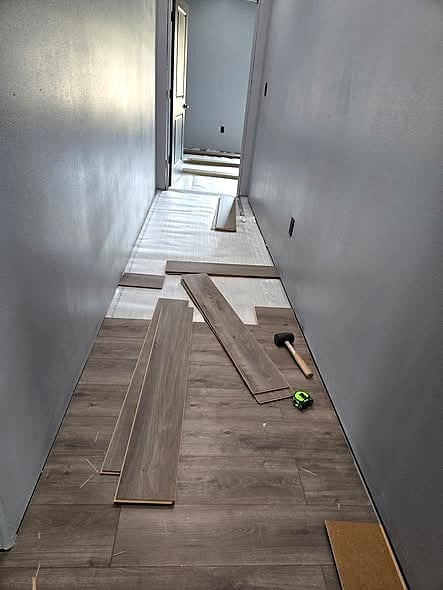 Timber flooring mid-install by Everlast Maintenance Co